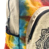 Tie Dye Velký Konopný Batoh - Mandala