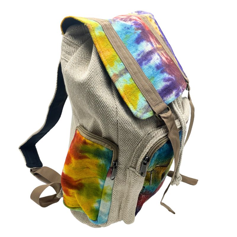 Tie Dye Velký Konopný Čtvercový Batoh