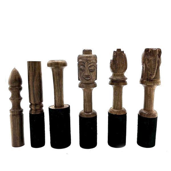 Dřevěná Hůlka - 14cm - Řezba Slona