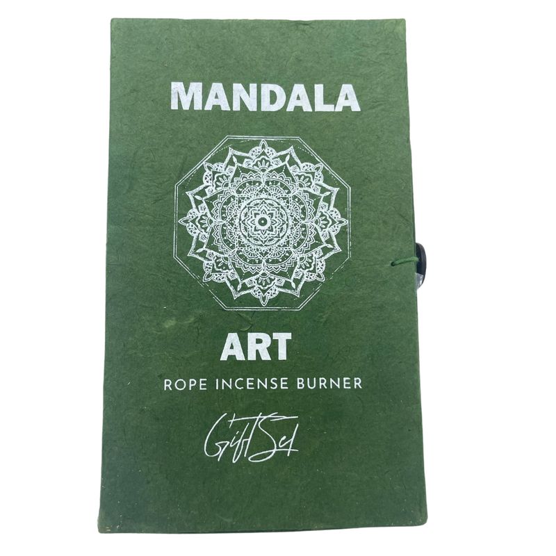 Sada Vonného Provázku a Postříbřeného Stojanu - Květ Mandala