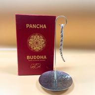 Sada Vonného Provázku a Postříbřeného Stojanu - Pancha Buddha