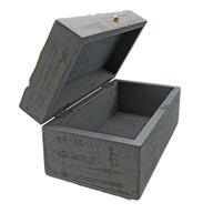 Vintage Deco - Víceúčelová Krabička - 22x12x10cm - Šedá Hvězda