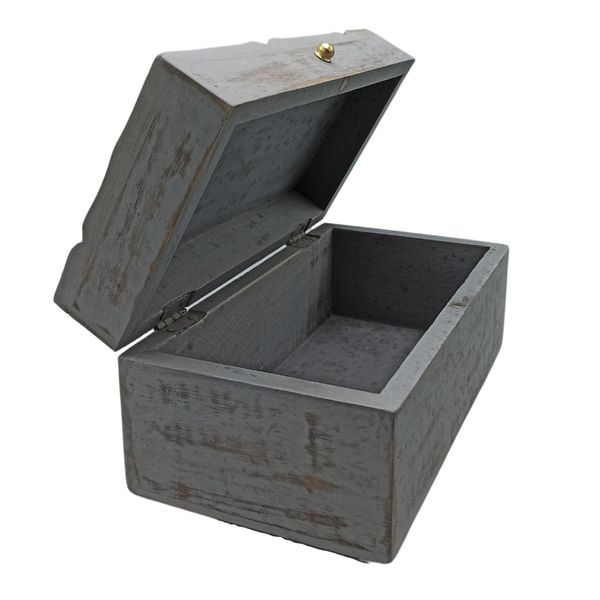 Vintage Deco - Víceúčelová Krabička - 22x12x10cm - Šedá Hvězda