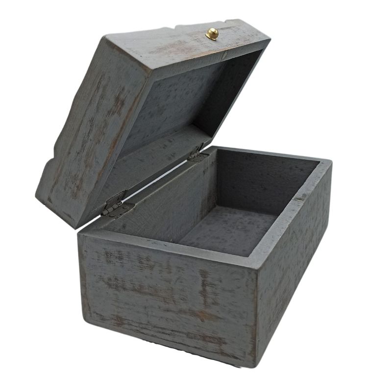 Vintage Deco - Víceúčelová Krabička - 22x12x10cm - Šedá Hvězda