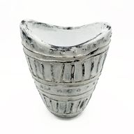 Váza se Širokým Hrdlem - Krémová 22cm