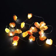 LED Světelný Řetěz s Drahými Kameny - Oranžový