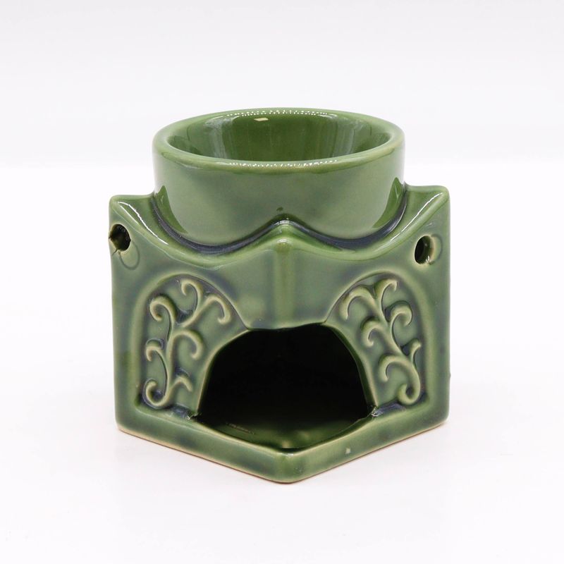 Čtvercová Aroma Lampa Buddha - Tmavý Nefrit