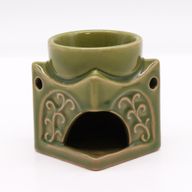 Čtvercová Aroma Lampa Buddha - Světlý Nefrit