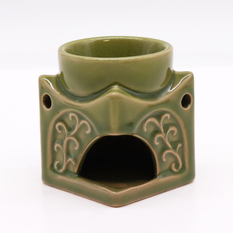Čtvercová Aroma Lampa Buddha - Světlý Nefrit