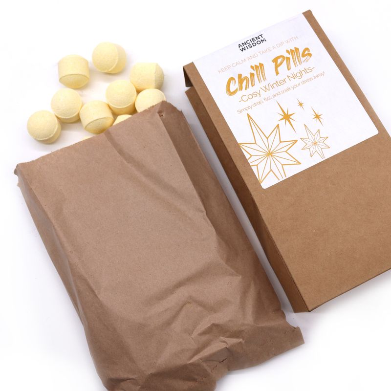 Dárkové Balení Šumivých Kuliček do Koupele 350g - Útulné Zimní Noci