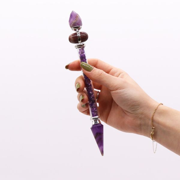 Shiva Lingam Magická Hůlka - Ametyst - Úspěch