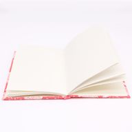 Bavlněný Zápisník 20x15cm - 96 stránek - Růžové Květy