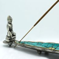 Tibetský Stojan na Vonné Tyčinky - Buddha Dlouhý List