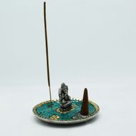 Tibetský Stojan na Vonné Tyčinky a Kužely - Ganesh