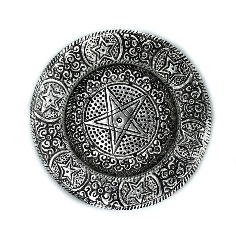 Stojan na Vonné Tyčinky z Leštěného Hliníku - Pentagon - 11.5cm