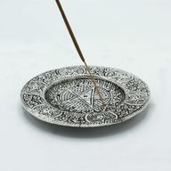 Stojan na Vonné Tyčinky z Leštěného Hliníku - Pentagon - 11.5cm