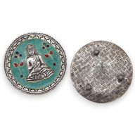 Stojan na Vonné Tyčinky - Zelený Buddha 10cm