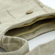 Taška s Naturálními Odstíny se Dvěma Kapsami - Natural - Střední