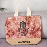 Přírodní Taška - Terakota - Hamsa - Ochrana