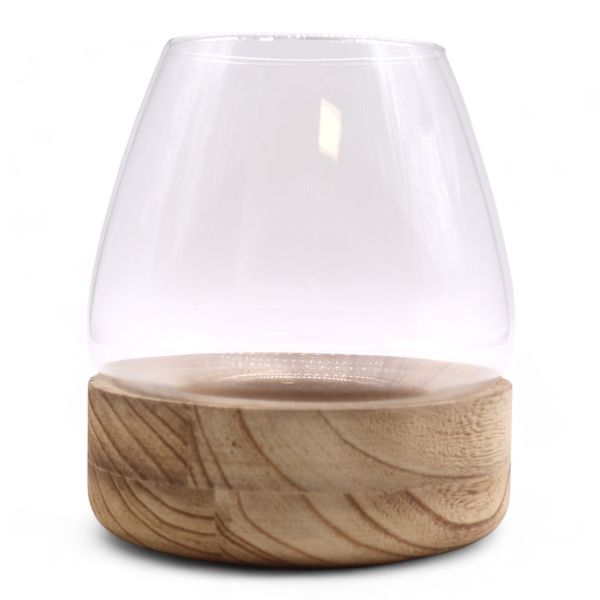Velké Terárium na Přírodním Tungovém Dřevě - 17x19cm