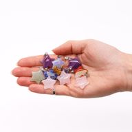 Přívěsky z Drahých Kamenů - Hvězda (12 různých)  20x6mm