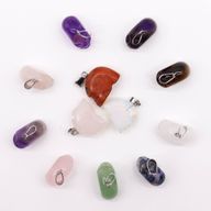 Přívěsky z Drahých Kamenů - Mini Lebky (12 různých)  20x15mm