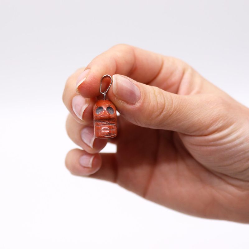 Přívěsky z Drahých Kamenů - Mini Lebky (12 různých)  20x15mm