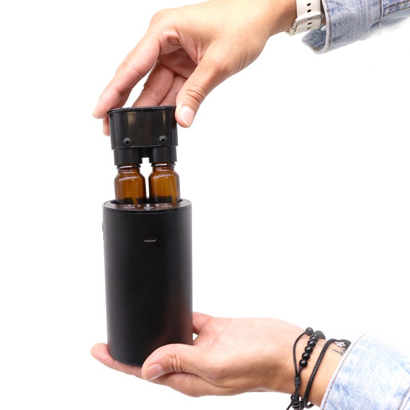 Dvojitý (přepínatelný) Suchý Nebulizér pro Esenciální Oleje - USB na C