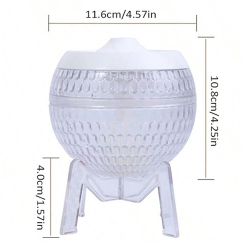Průhledný Zvlhčovač - Mondo Planeta - USB - Měnící se Barvy