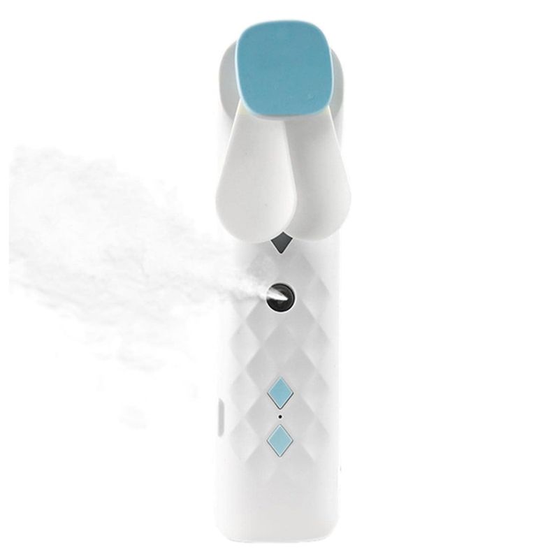 Bílý Nano-Mlha Tvářový Ventilátor / Sprej - USB Nabíjetelný