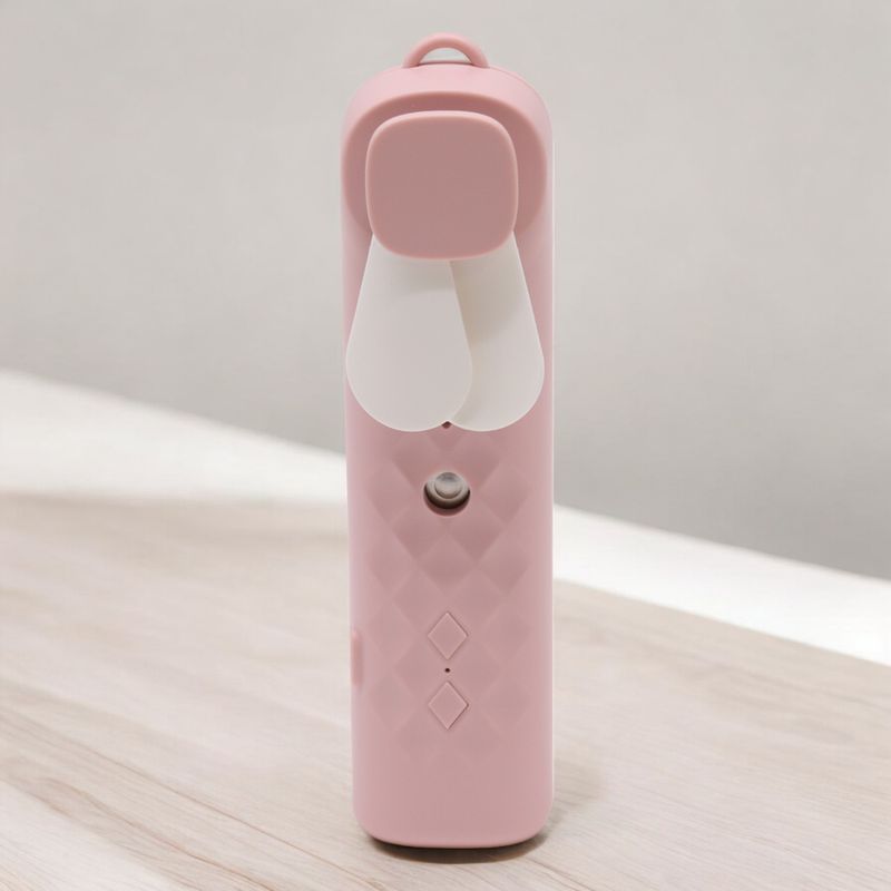 Růžový Nano-Mlha Tvářový Ventilátor / Sprej - USB Nabíjetelný