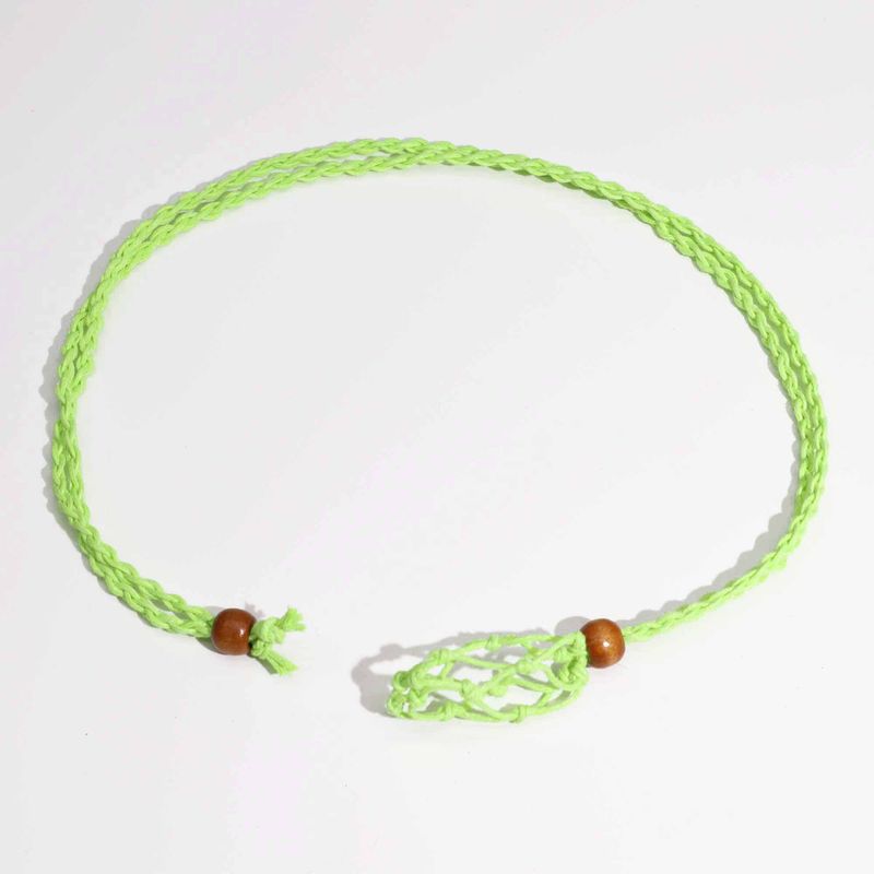 Šňůrka na Náhrdelník z Drahých Kamenů 45cm - Zelená