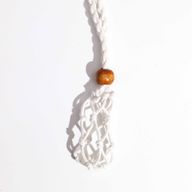 Šňůrka na Náhrdelník z Drahých Kamenů 45cm - Bílá