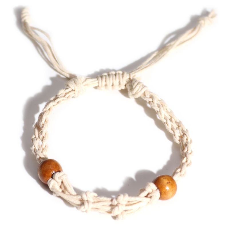 Šňůrky na Náramky z Drahých Kamenů 20-28cm - Natural
