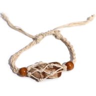 Šňůrky na Náramky z Drahých Kamenů 20-28cm - Natural