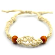 Šňůrky na Náramky z Drahých Kamenů 20-28cm - Natural