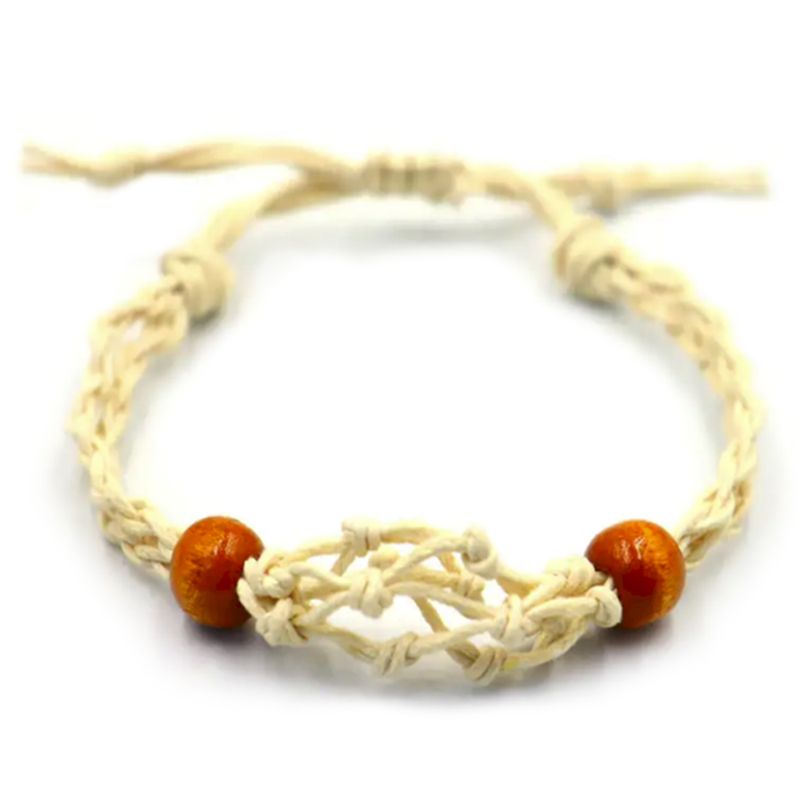 Šňůrky na Náramky z Drahých Kamenů 20-28cm - Natural