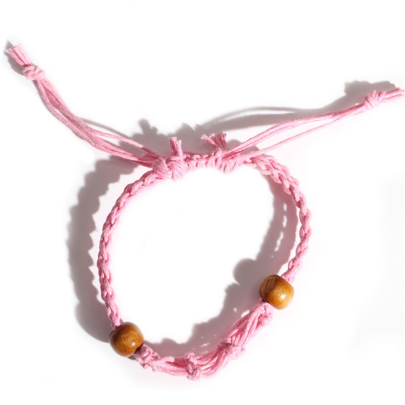 Šňůrky na Náramky z Drahých Kamenů 20-28cm - Růžové