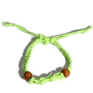 Šňůrky na Náramky z Drahých Kamenů 20-28cm - Zelené