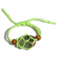 Šňůrky na Náramky z Drahých Kamenů 20-28cm - Zelené