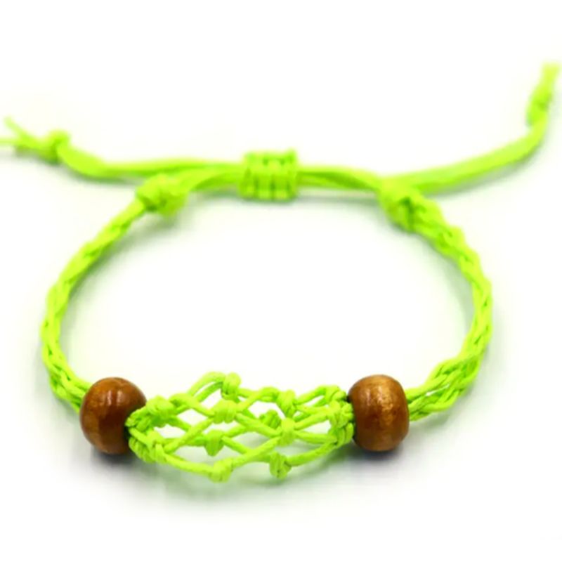 Šňůrky na Náramky z Drahých Kamenů 20-28cm - Zelené