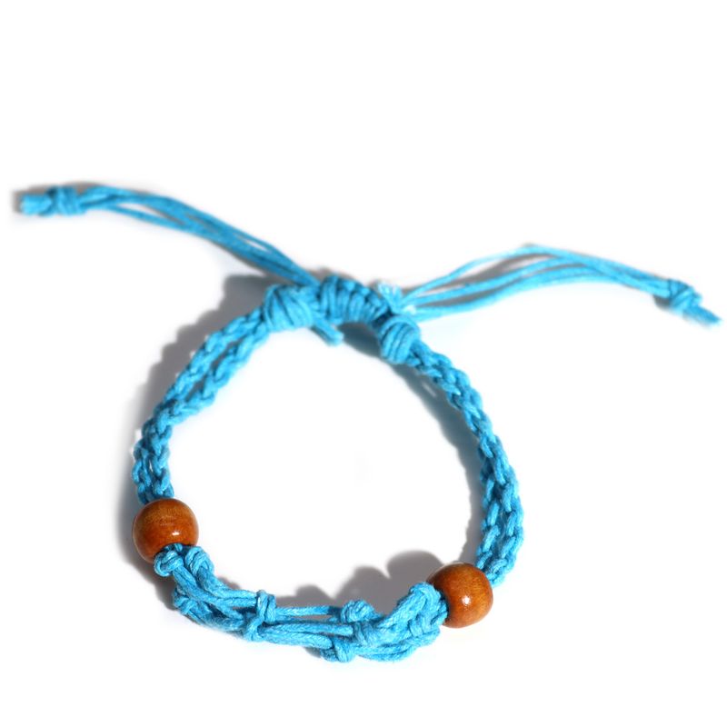 Šňůrky na Náramky z Drahých Kamenů 20-28cm - Modré