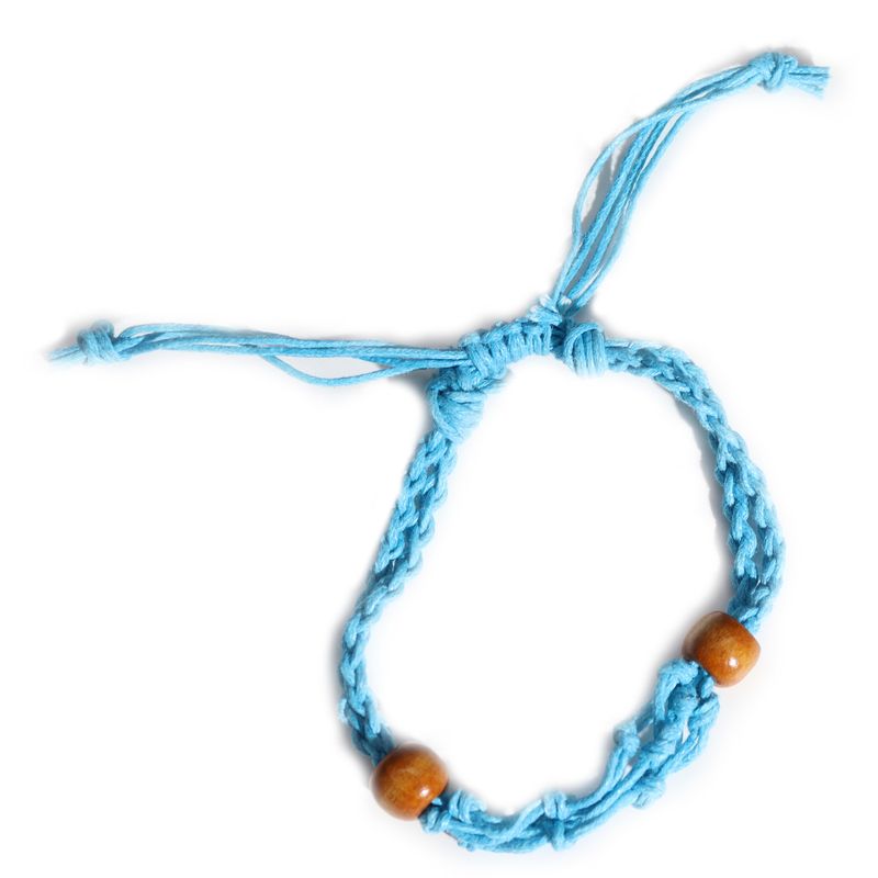 Šňůrky na Náramky z Drahých Kamenů 20-28cm - Modré