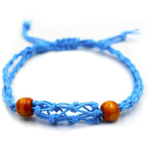 Šňůrky na Náramky z Drahých Kamenů 20-28cm - Modré