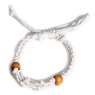 Šňůrky na Náramky z Drahých Kamenů 20-28cm - Bílé