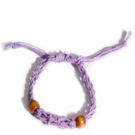 Šňůrky na Náramky z Drahých Kamenů 20-28cm - Fialové