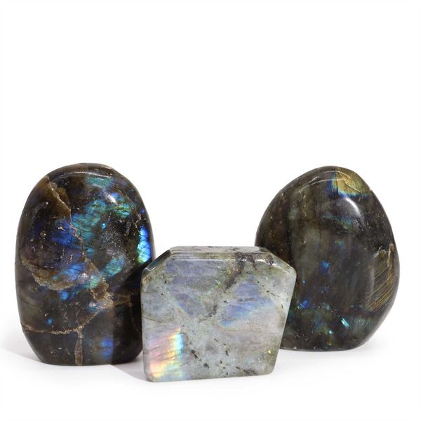 Madagascarské Labradorit  Kameny (cca 80-168gms 40-60mm)