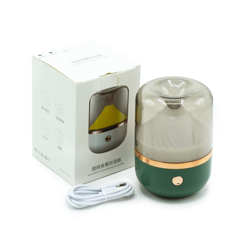 Městský Aroma Difuzér - Zelený a Bronzový - USB - Měnící se Barvy