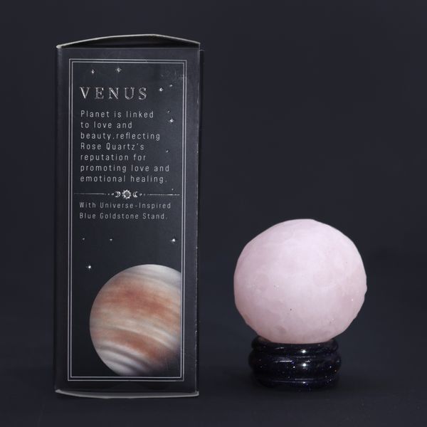 Planeta z Růženínu na Podstavci ze Zlatého Kamene - 40mm