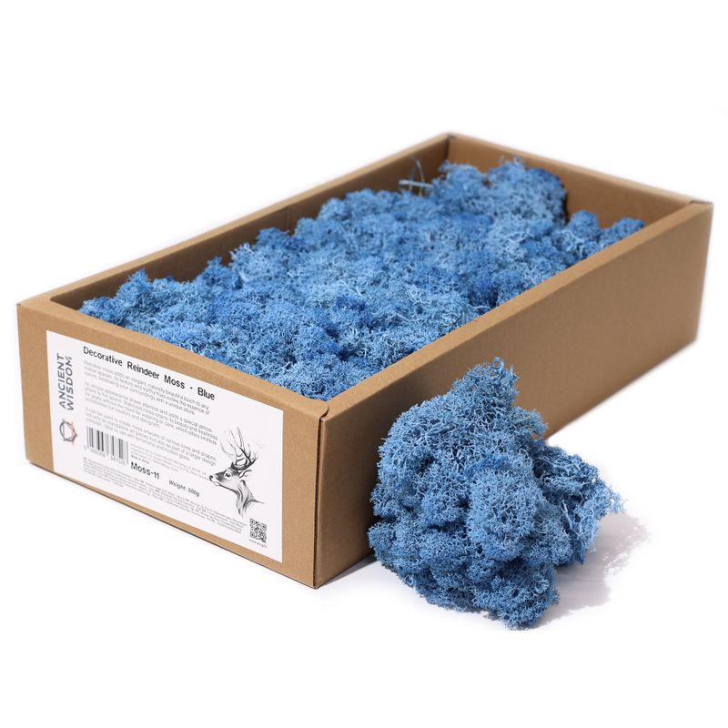 Kvalitní Dekorativní Mech - Modrá - 635g Box